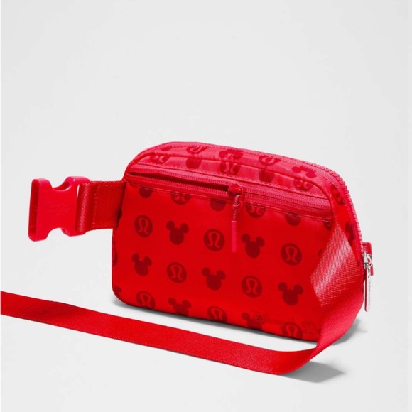 RARE Disney x Lululemon Everywhere Belt Bag Mickey & Logo *Disney Classic Pink - Picture 3 of 5